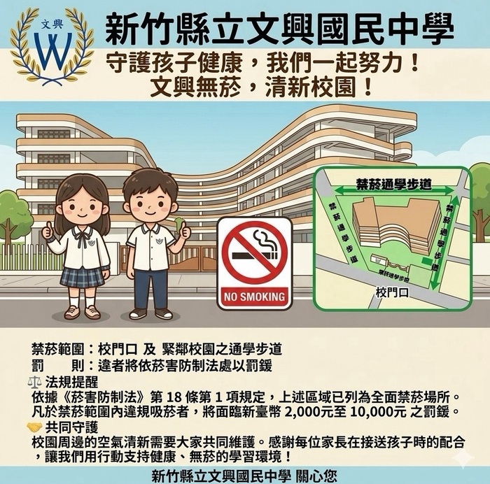 校園周邊全面禁菸
